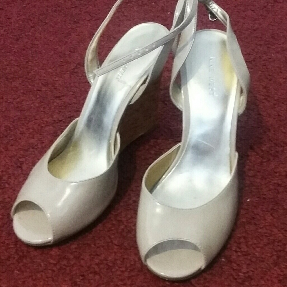 Nine West Tan Wedge Shoes